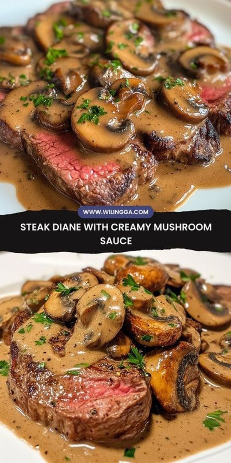 Master Restaurant-Quality Steak with Mushroom Cream Sauce at Home